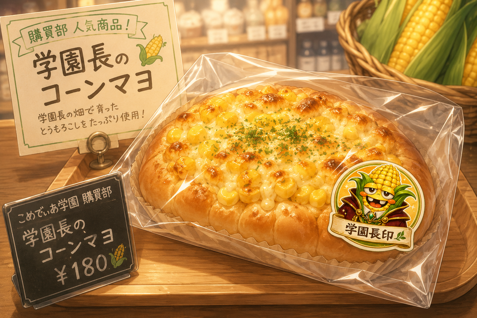 学園長のコーンマヨ