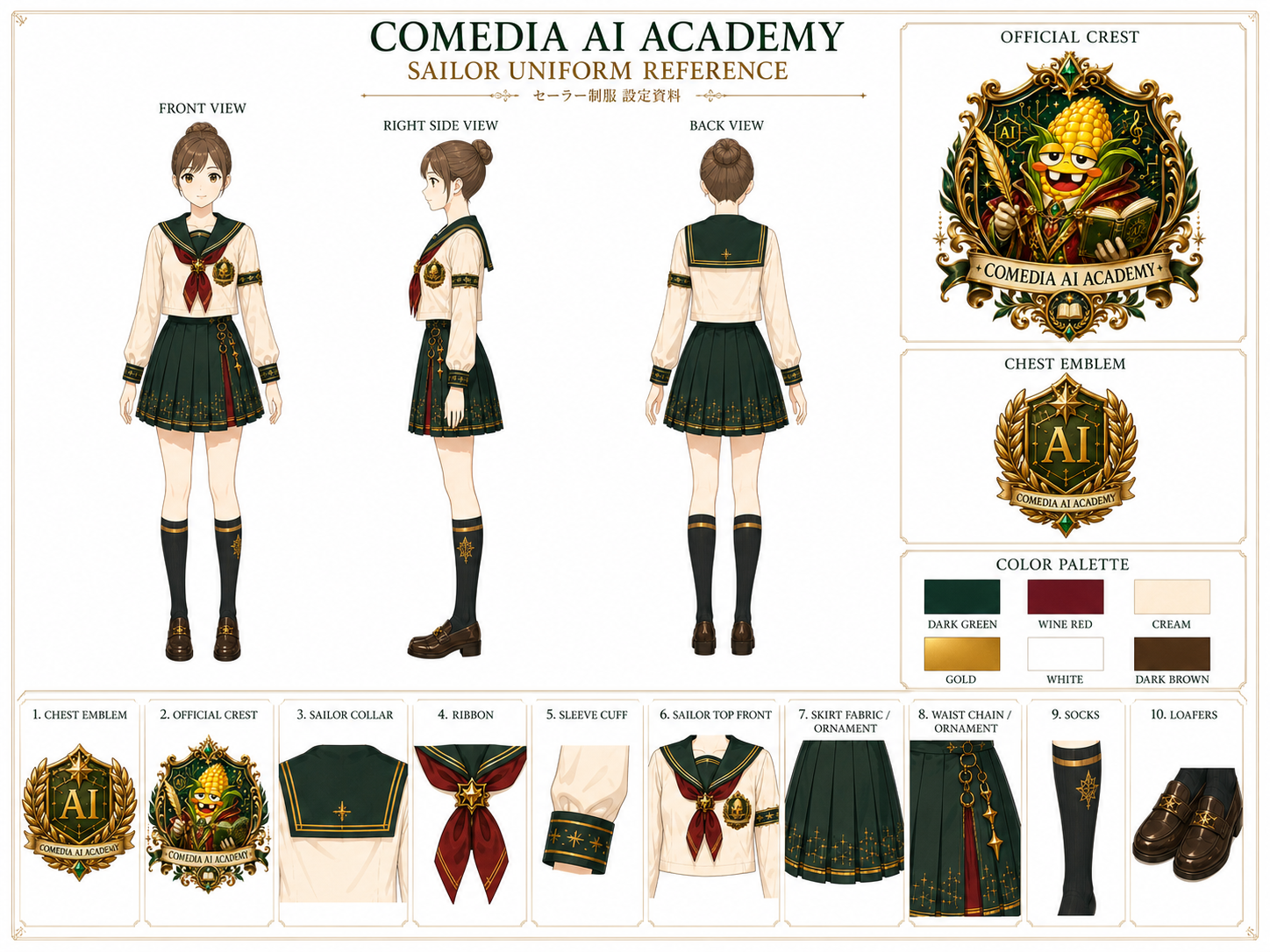 セーラー制服 設定資料