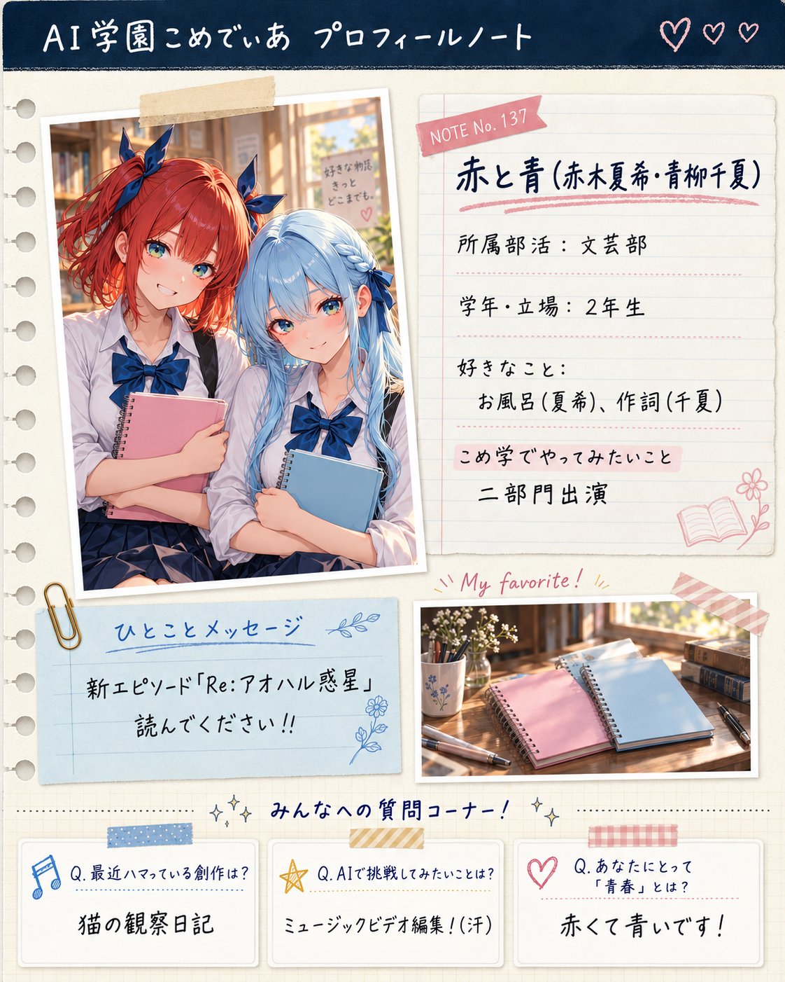 赤と青